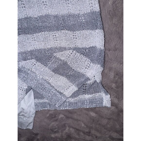 Grace Elements Womens Striped Knit Top L - Picture 7 of 8